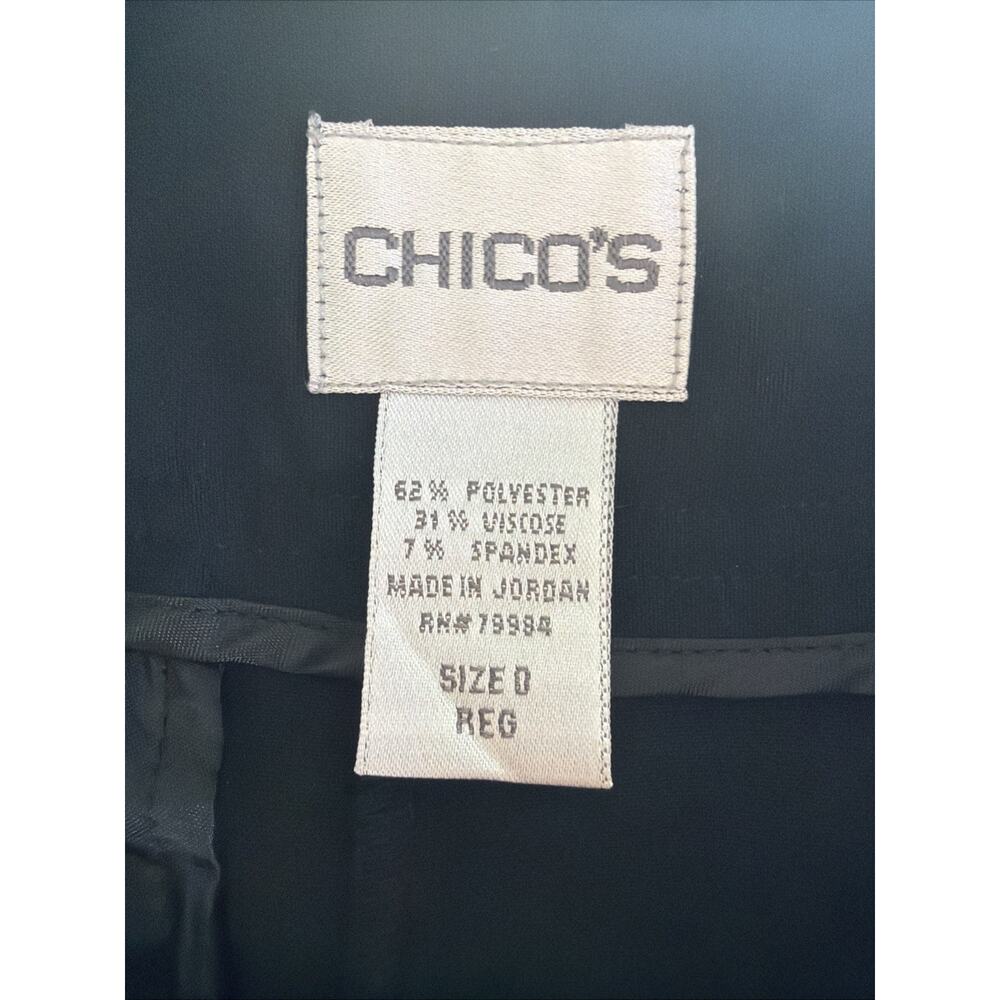 Chico's 0 R US size 4 small Dress Pants Socialite Wall Street Straight Career - Picture 6 of 9